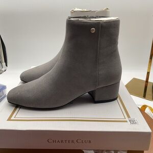 Charter Club Gray Ankle Booties size 5.5M